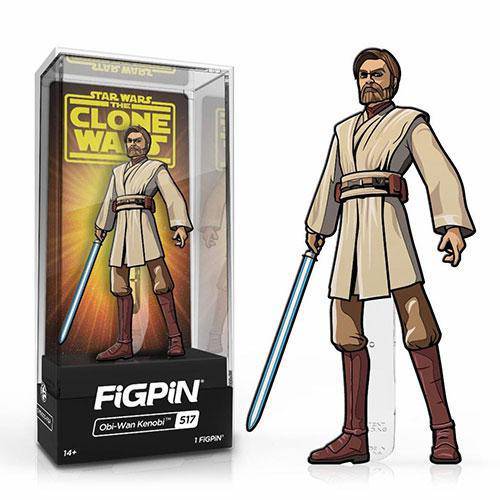 FiGPiN Enamel Pin - Star Wars - The Clone Wars - Select Figure(s) #517 - Obi-Wan Kenobi Main image