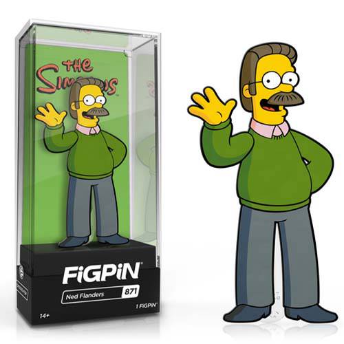 FiGPiN Enamel Pin - The Simpsons - Select Figure(s) #871 - Ned Flanders