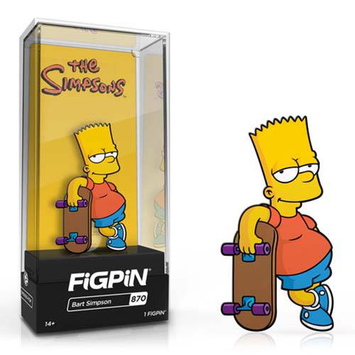 FiGPiN Enamel Pin - The Simpsons - Select Figure(s) #870 - Bart Simpson