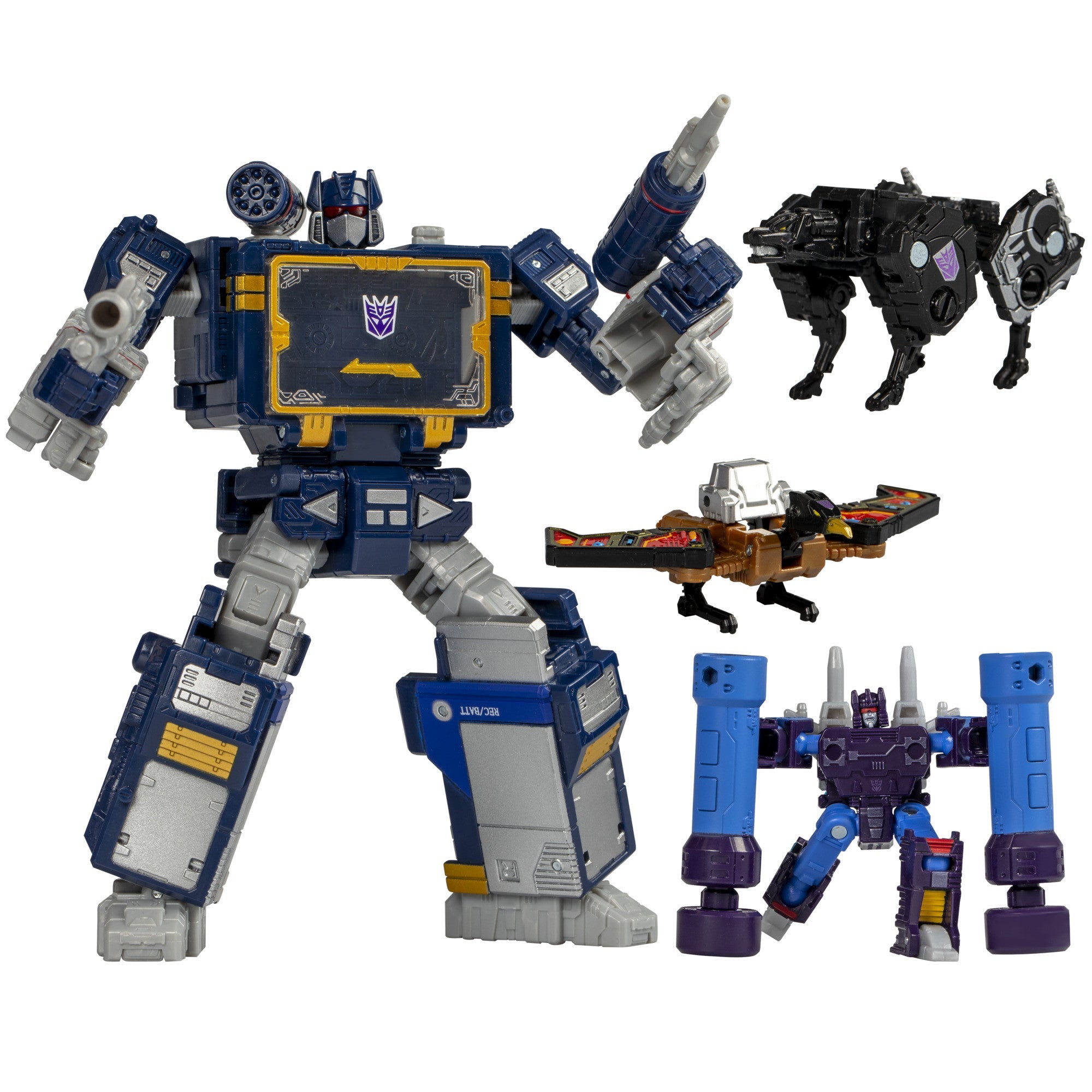 Hasbro - Transformers - Soundwave - G1 Soundwave with Rumble, Ravage, and Buzzsaw