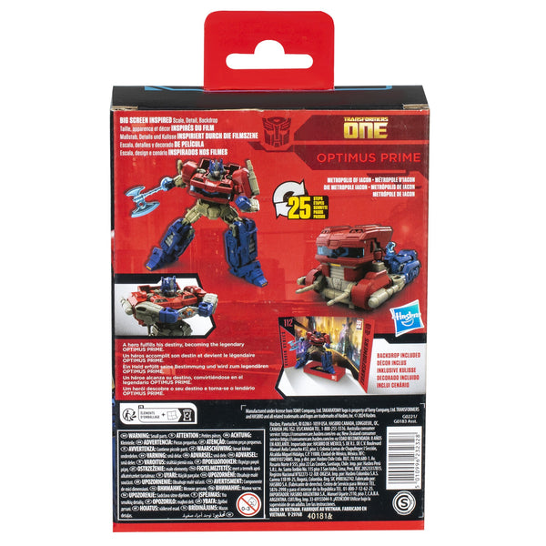 Optimus Prime, Transformers Studio Series Deluxe Class One 112 Action Figure