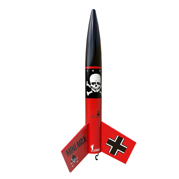 Estes Rockets - Mini Der Red Max™ Launch Set Rocket-Building Kit, Intermediate Mini Flying-Rocket-Model Kit for Ages 10+