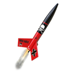 ESTES Mini Der Red Max™ Launch Set Rocket-Building Kit, Intermediate Mini Flying-Rocket-Model Kit for Ages 10+