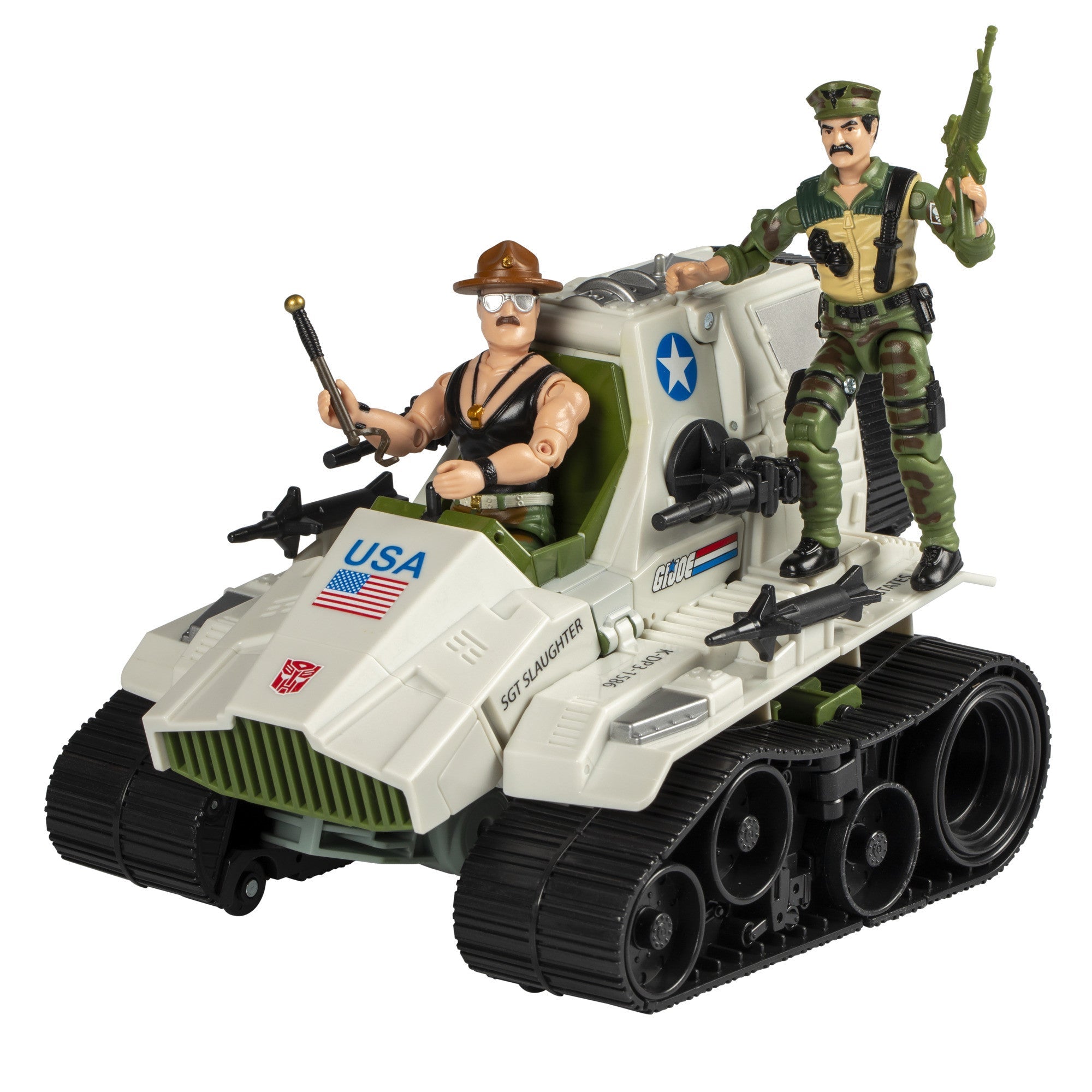 Transformers X GI Joe KUP Triple T & SGT Slaughter Action Figure