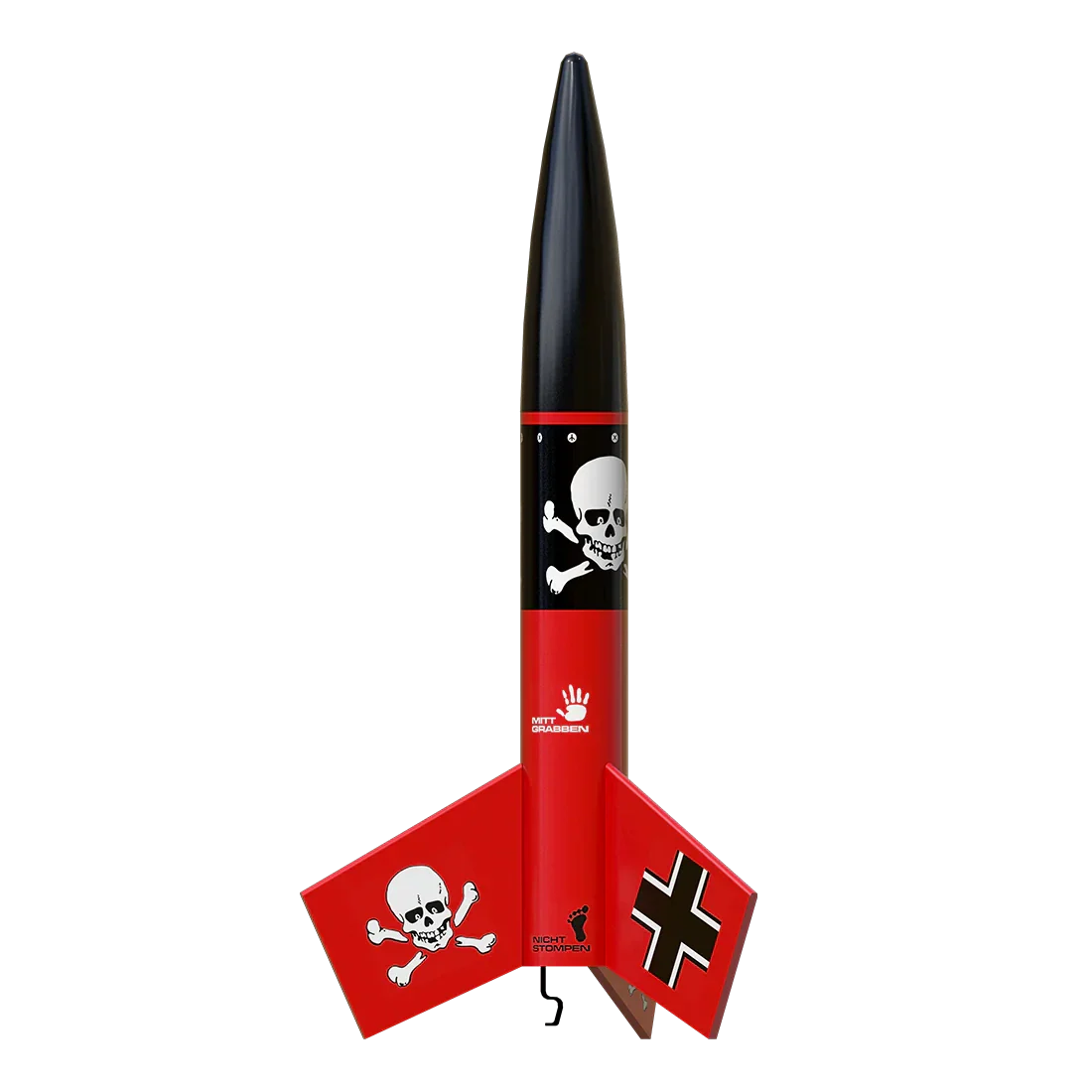 ESTES Mini Der Red Max™ Launch Set Rocket-Building Kit, Intermediate Mini Flying-Rocket-Model Kit for Ages 10+