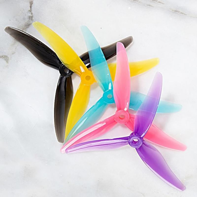 Gemfan 51477 Hurricane Durable 3 Blade Propeller - 5 sets of Colors