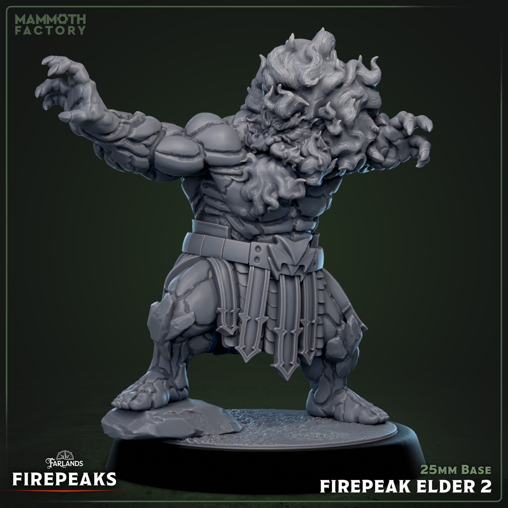 Firepeak Elder: Sculpt 2 (Male Fire Dwarf Grappler) Main image