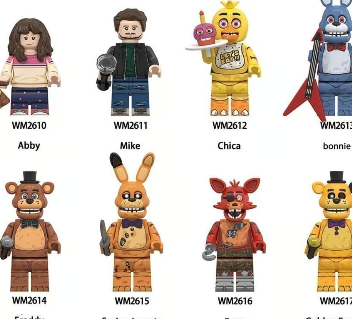 Haunted Animatronic Custom Minifigure Set (8-Pack) Main image