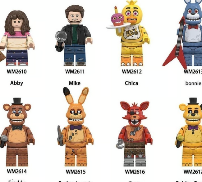 Haunted Animatronic Custom Minifigure Set (8-Pack) - Collectors World Toys Hover Image