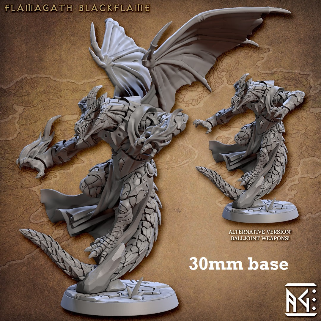 Flamagath Blackflame (Male Dragonborn Sorcerer) Main image