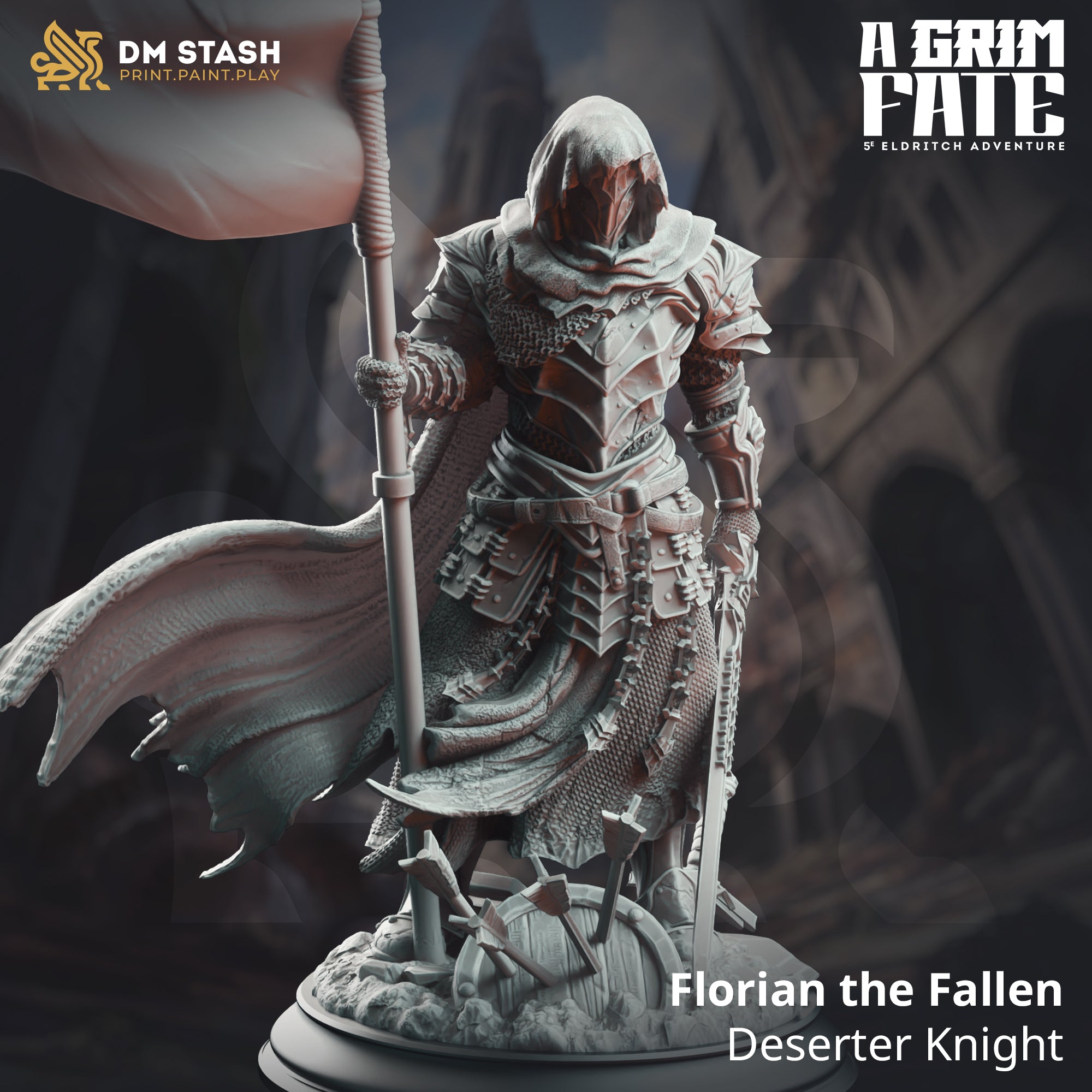 Florian the Fallen, Deserter Knight (Male Human Paladin) Main image