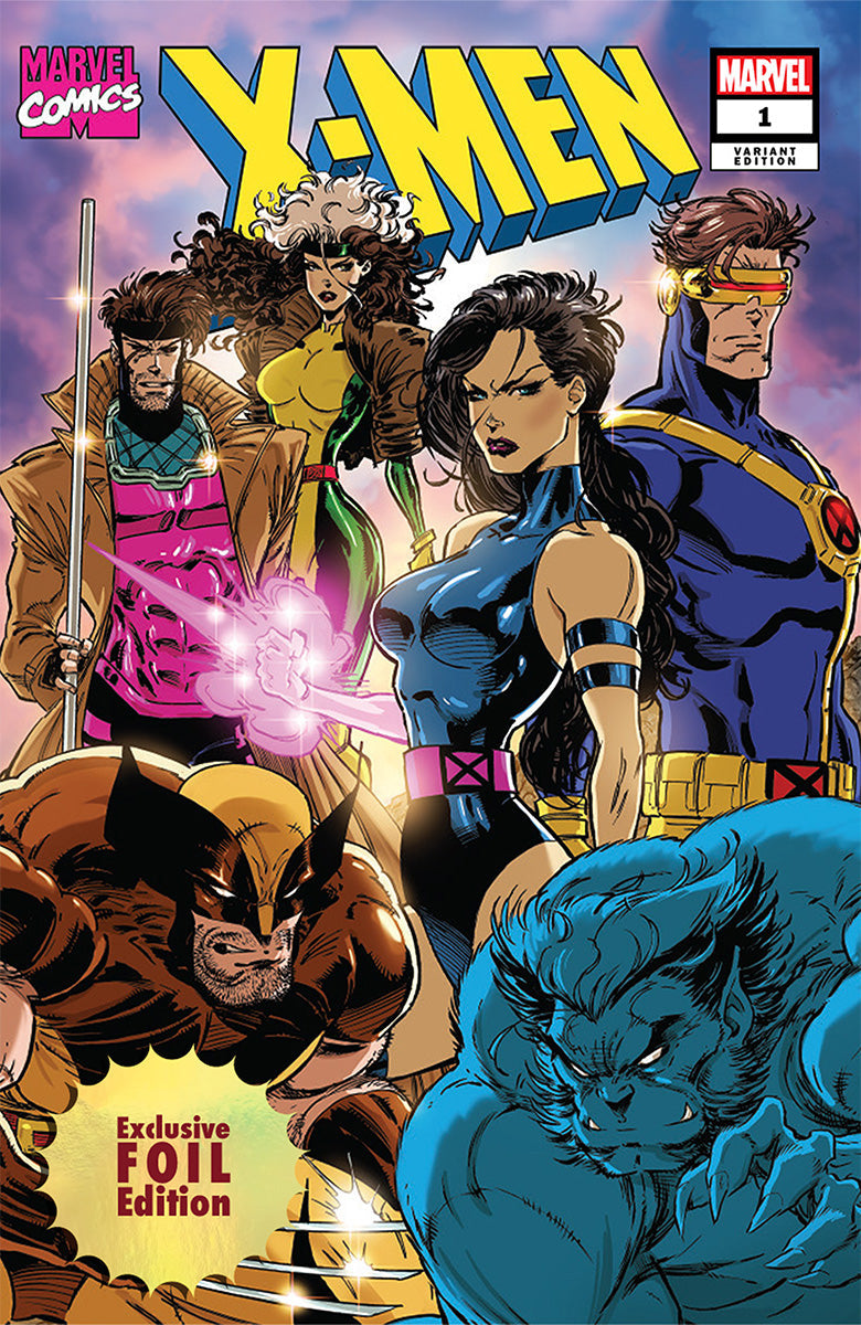 [FOIL] X-Men #1 (1991) Facsimile Unknown Comic Kaare Andrews MEGACON 2025 Exclusive Blue Team Var (02/05/2025) Main image