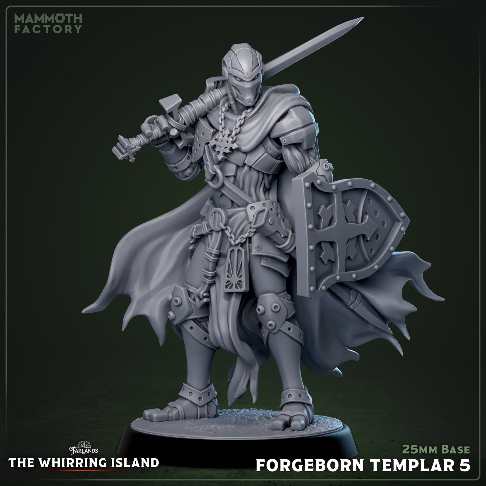 Forgeborn Templar: Sculpt 5 (Warforged Knight)