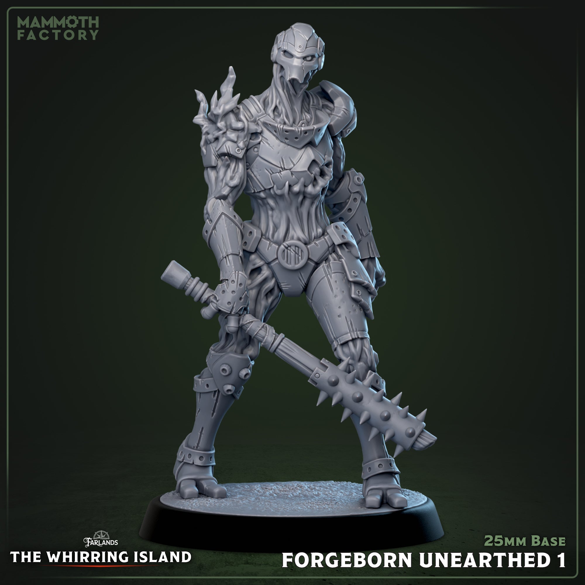 Forgeborn Unearthed: Sculpt 1 (Mycelial Warforged Soldier) Main image