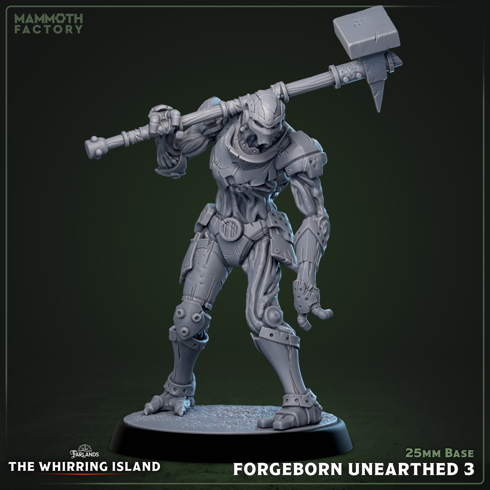 Forgeborn Unearthed: Sculpt 3 (Mycelial Warforged Soldier) Main image