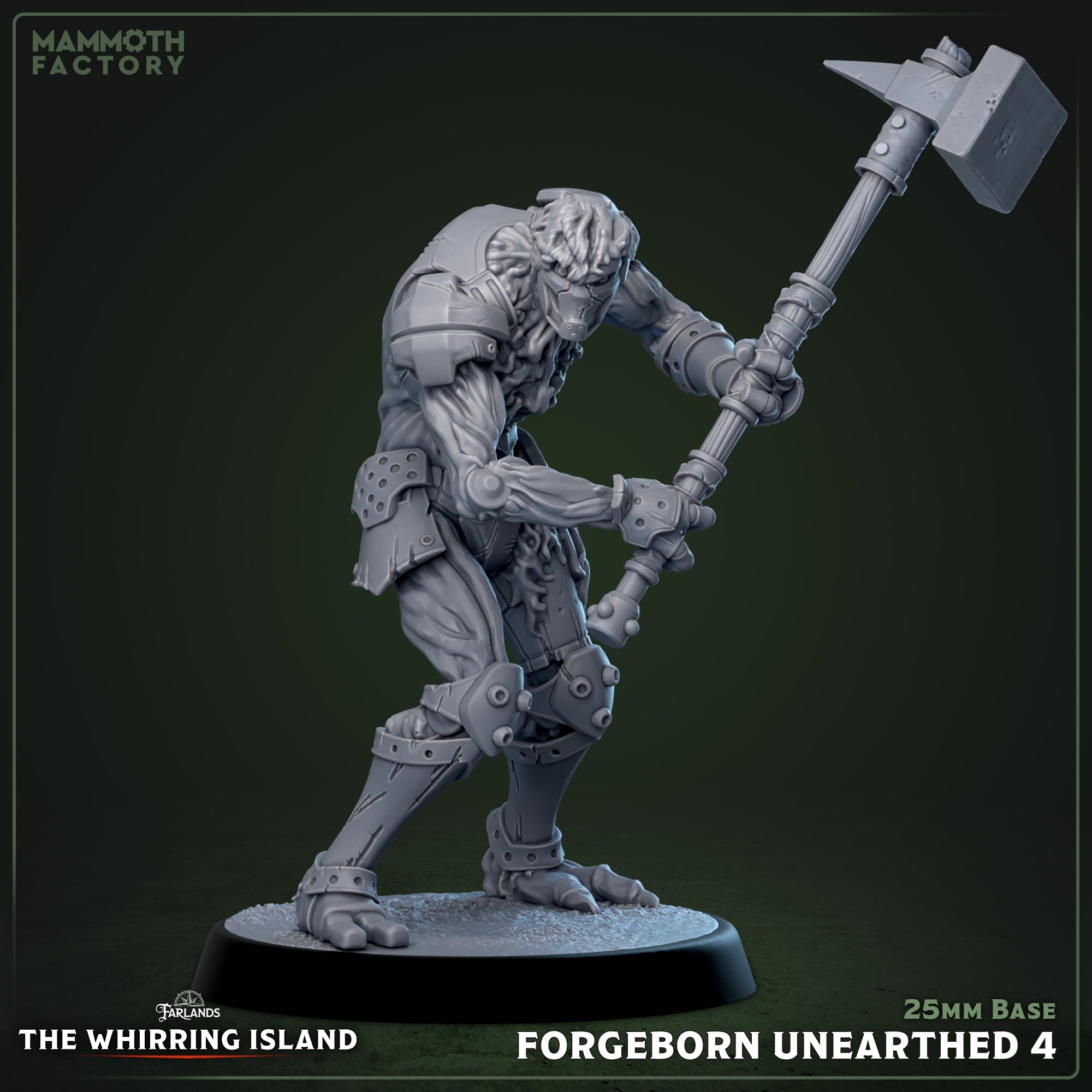 Forgeborn Unearthed: Sculpt 4 (Mycelial Warforged Soldier) Main image