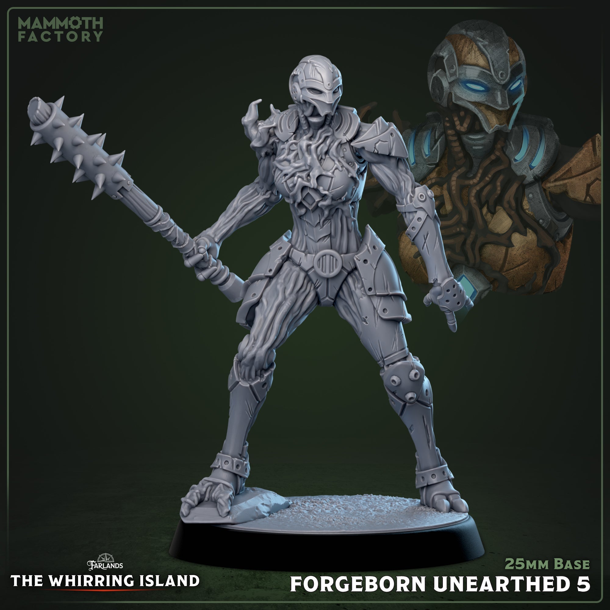 Forgeborn Unearthed: Sculpt 5 (Mycelial Warforged Soldier) Main image
