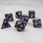 Forgotten Amethyst - 7 Piece DnD Dice Set | Acrylic RPG Gaming Dice - Collectors World Toys