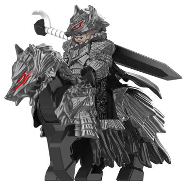 Berserk Guts with Horse Custom Minifig - Collectors World Toys Hover Image