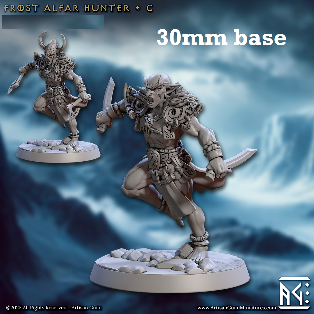 Frost Alfar Hunter: Sculpt C (Male Elf Rogue)