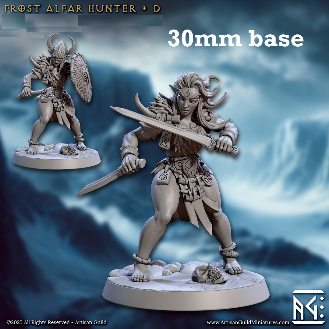 Frost Alfar Hunter: Sculpt D (FEmale Elf Rogue) Main image
