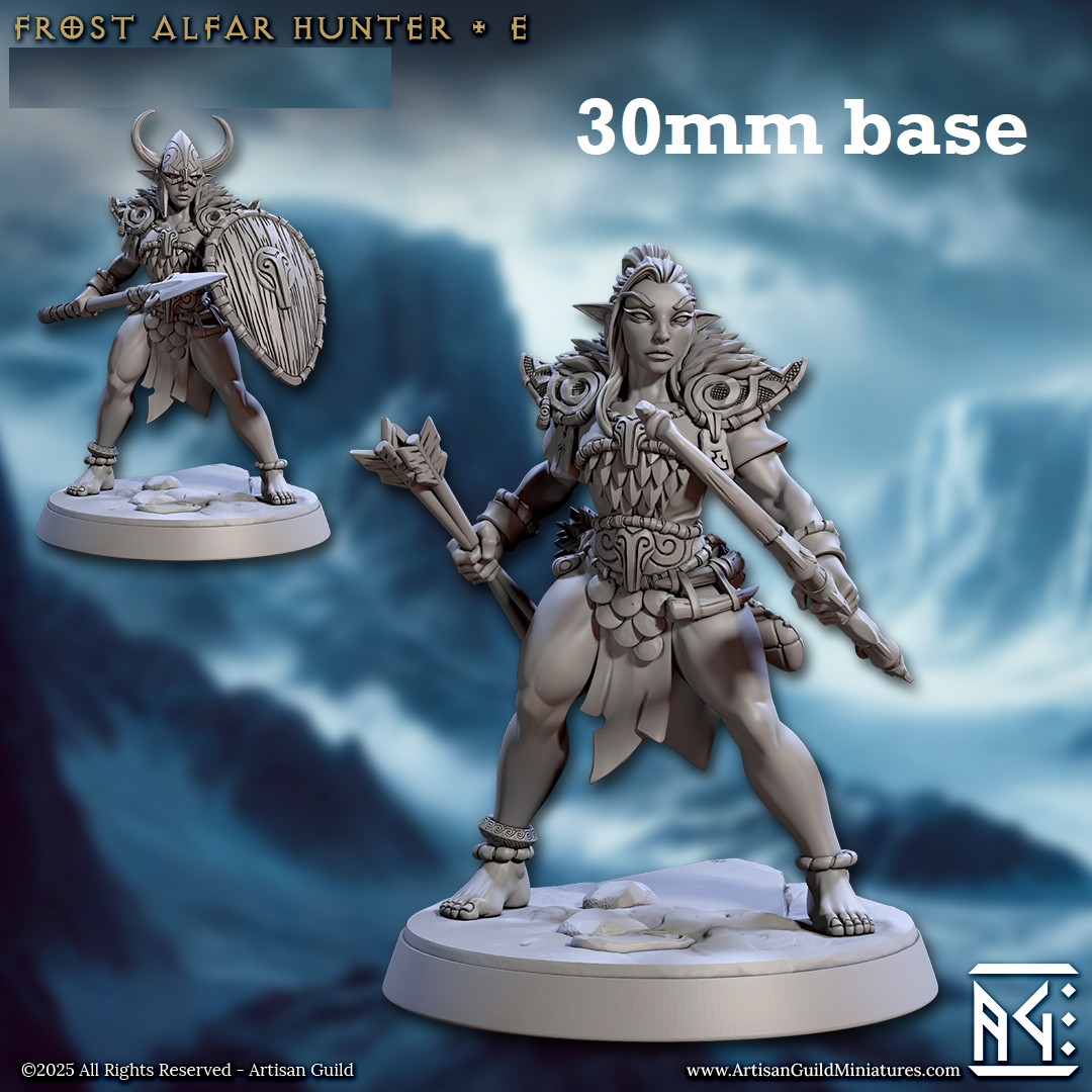 Frost Alfar Hunter: Sculpt E (Female Elf Ranger) Main image