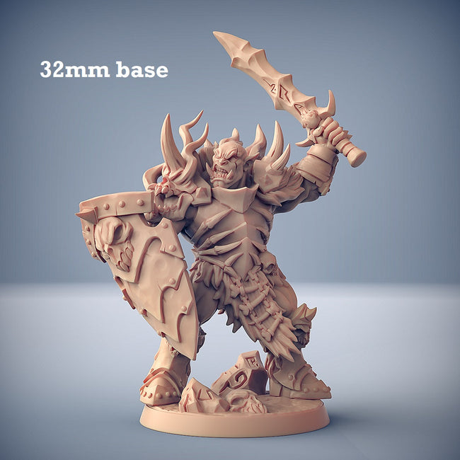 Frostmetal Orc: Sculpt B (Male Orc Fighter) - Hover Image