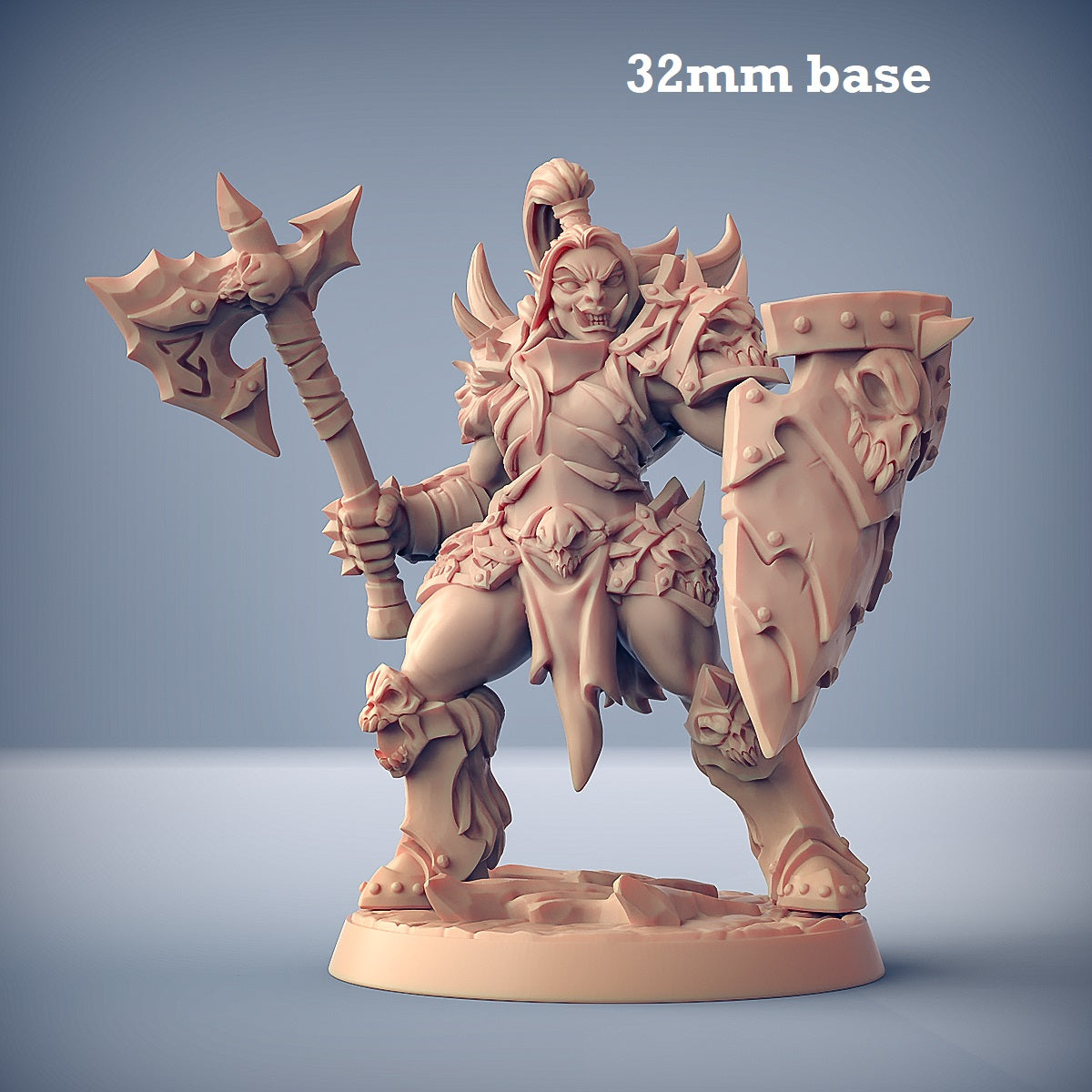 Frostmetal Orc: Sculpt D (Female Orc Barbarian) -