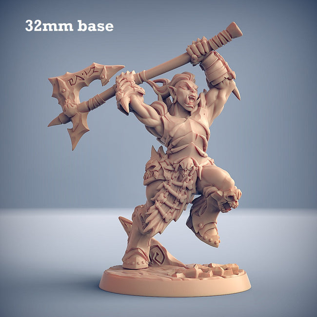 Frostmetal Orc: Sculpt E (Female Orc Barbarian) Hover Image