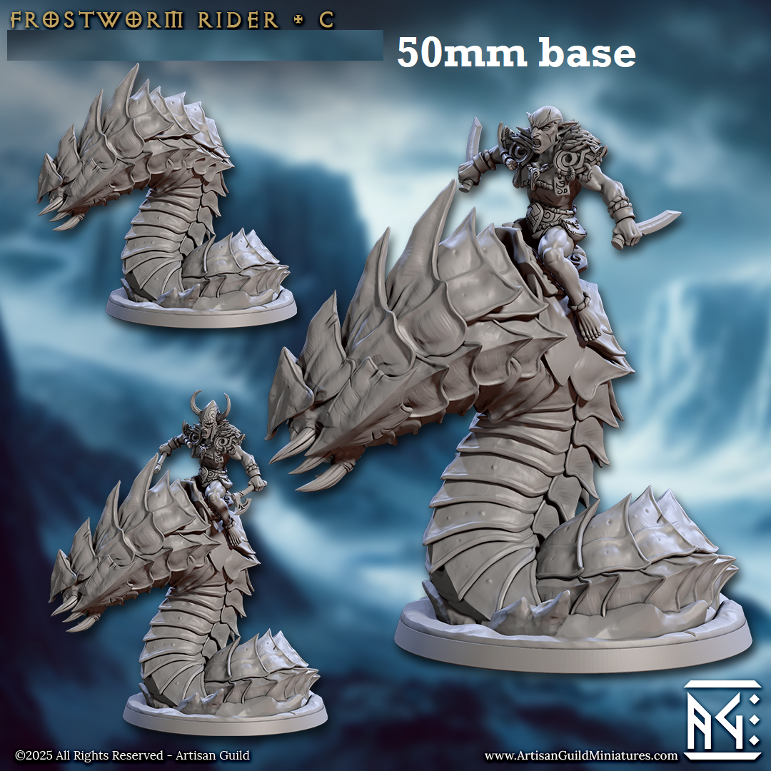 Frostworm Rider: Sculpt C (Male Elf Rogue Cavalry Unit)