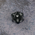 Forgotten Sapphire - 7 Piece DnD Dice Set | Acrylic RPG Gaming Dice - Collectors World Toys