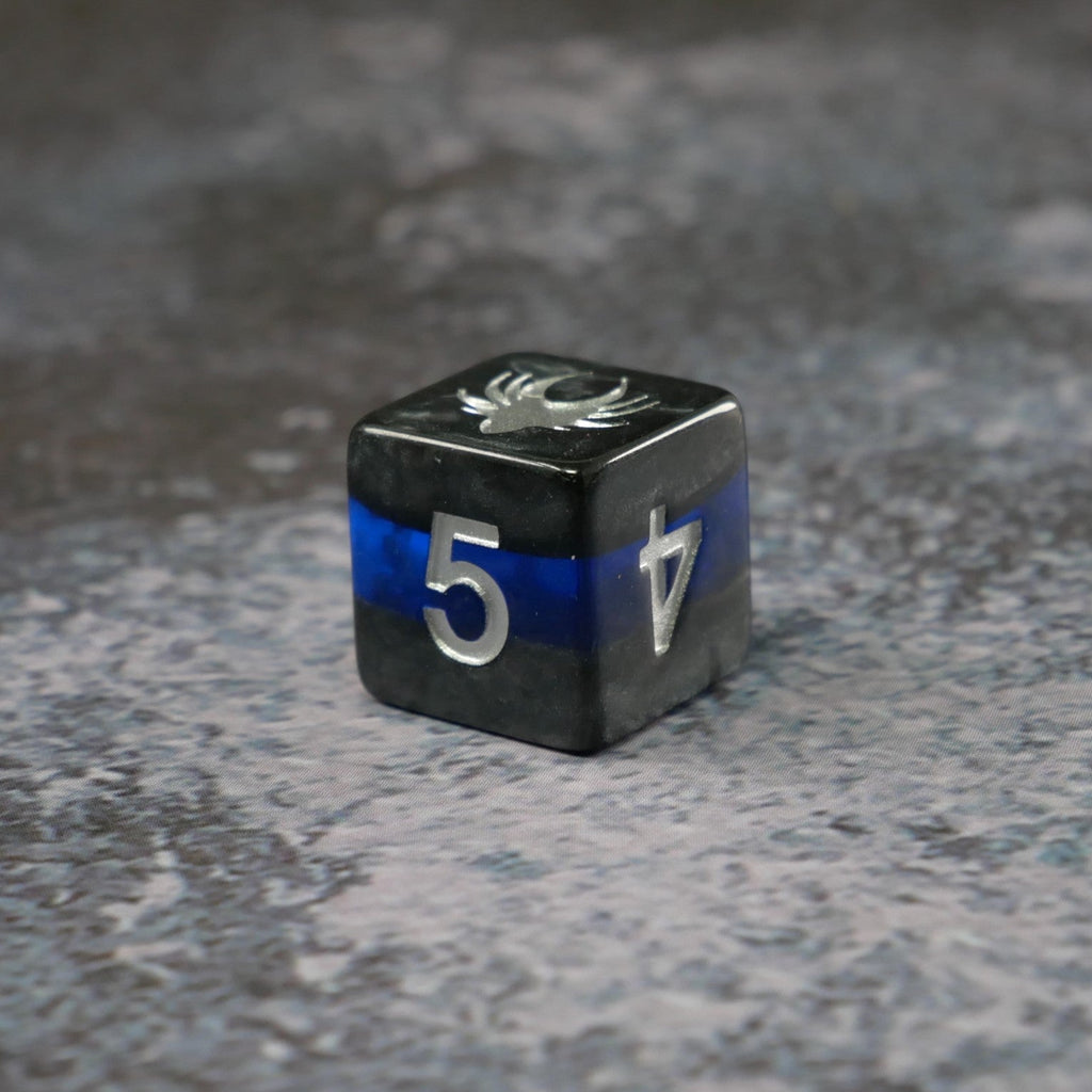 Forgotten Sapphire - 7 Piece DnD Dice Set | Acrylic RPG Gaming Dice - Collectors World Toys