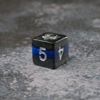 Forgotten Sapphire - 7 Piece DnD Dice Set | Acrylic RPG Gaming Dice - Collectors World Toys