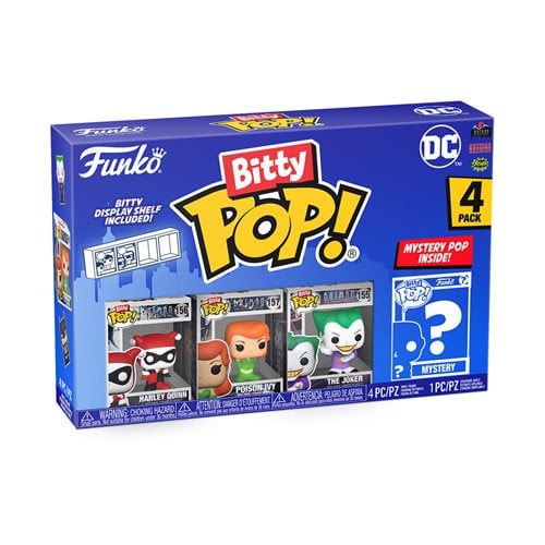 Funko Bitty Pop! Batman 1966 Mini-Figure 4-Pack - Select Set(s) Batman Harley Quinn