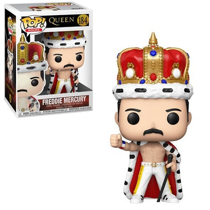 Funko Pop! Rocks - Queen - Freddie Mercury Vinyl Figure - Select Figure(s) #184 - Freddie Mercury King