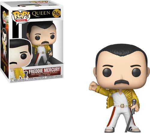 Funko Pop! Rocks - Queen - Freddie Mercury Vinyl Figure - Select Figure(s) #96 - Wembley 1986