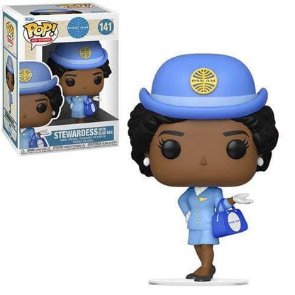 Funko Pop! Ad Icons Vinyl Figures - Select Figure(s) 141 - Stewardess With Blue Bag