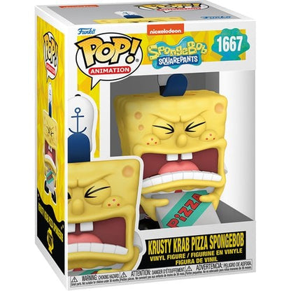 Funko Pop! Animation - SpongeBob SquarePants 25th Anniversary Vinyl Figure #1667 Krusty Krab Pizza SpongeBob