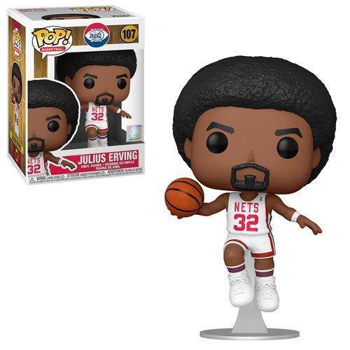 Funko Pop! Basketball - NBA Legends Vinyl Figures - Select Figure(s) 107 - Julius Erving (Nets Home)