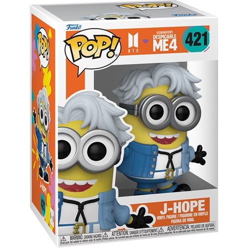 Funko Pop! - Despicable Me 4 Minion x BTS Vinyl Figure - Select Figure(s) #421 J-Hope