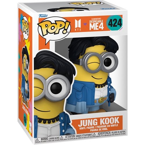 Funko Pop! - Despicable Me 4 Minion x BTS Vinyl Figure - Select Figure(s) #424 Jung Kook