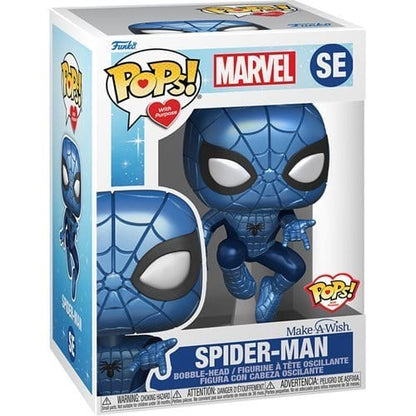 Funko Pop! Make-A-Wish Metallic Vinyl Figures - Select Figure(s) Spider-Man Metallic