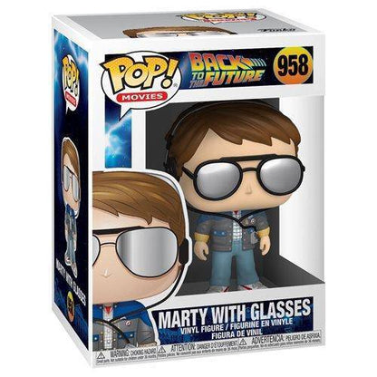 Funko Pop! Movies - Back to the Future Vinyl Figures - Select Figure(s) 958 Marty with Glasses
