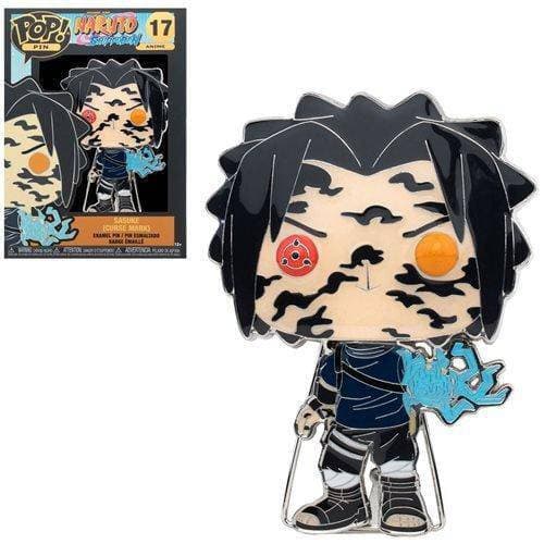 Funko Pop!- Naruto Large Enamel Pin - Select Figure(s) 17 Sasuke (Curse Mark)