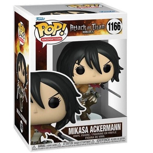 Funko Pop! Pop Animation - Attack on Titan Vinyl Figures - Select Figure(s) 1166 - Mikasa Ackermann