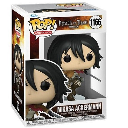 Funko Pop! Pop Animation - Attack on Titan Vinyl Figures - Select Figure(s) 1166 - Mikasa Ackermann