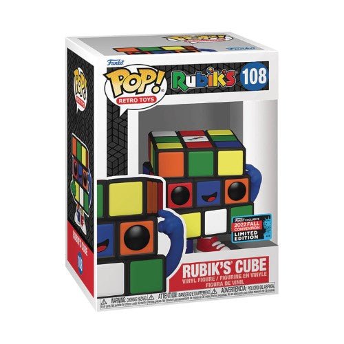 Funko Pop! Retro Toys Vinyl Figures - Select Figure(s) 108 - Rubik's Cube - Limited Edition