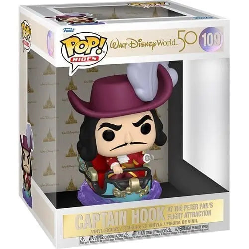 Funko Pop! Rides - Walt Disney World 50th Anniversary - Select Figure(s) 109 - Captain Hook on Peter Pan's Flight