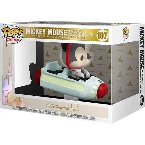 Funko Pop! Rides - Walt Disney World 50th Anniversary - Select Figure(s) 107 - Mickey Mouse at Space Mountain