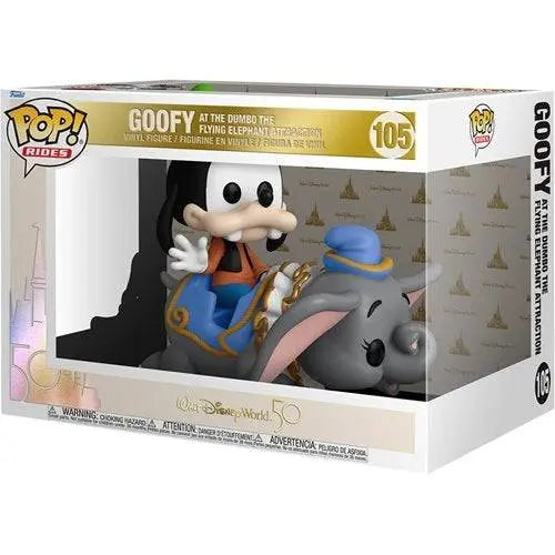 Funko Pop! Rides - Walt Disney World 50th Anniversary - Select Figure(s) 105 - Dumbo Ride with Goofy